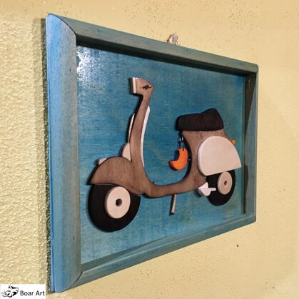 Riproduzione in legno vespa 50 special 1° premio Club Vespisti Restauro